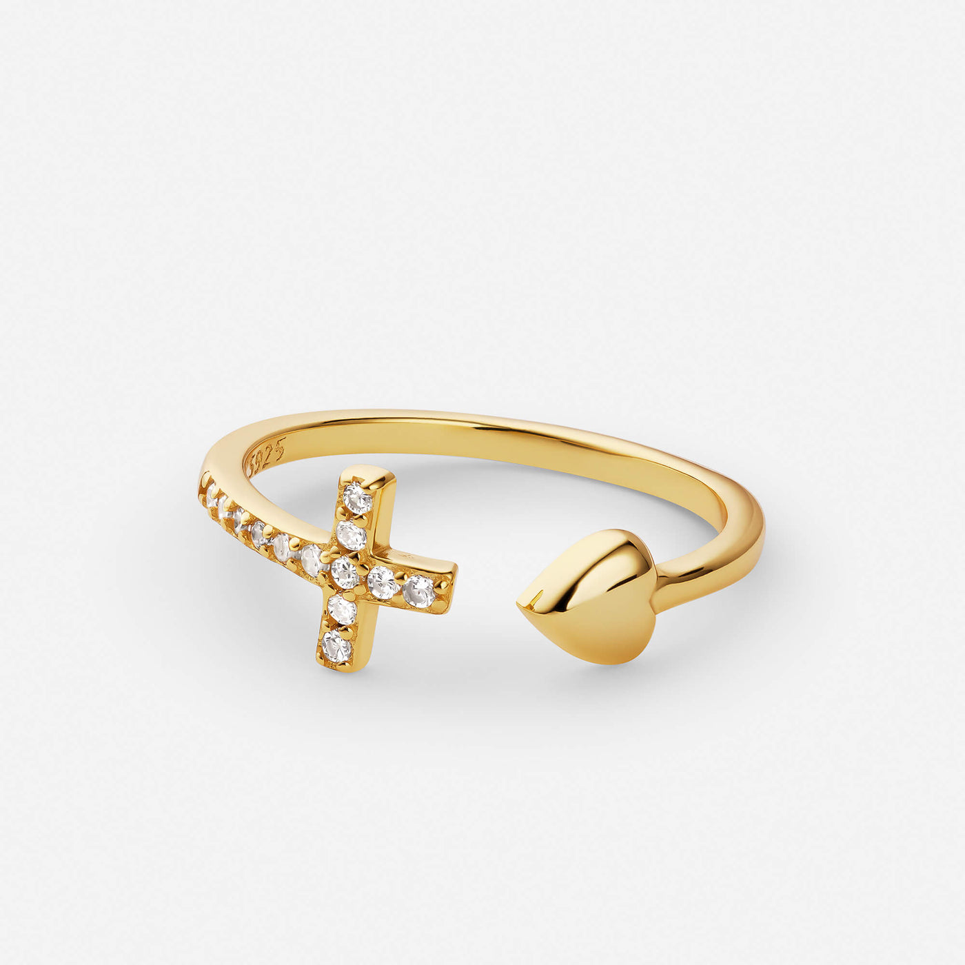 Heart Cross Ring